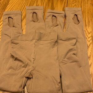 Capezio transition tights tan size 8-12 girls